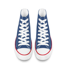 Load image into Gallery viewer, Ti Amo I love you - Exclusive Brand - San Juan - White Daisy - High Top Canvas Shoes - White  Soles
