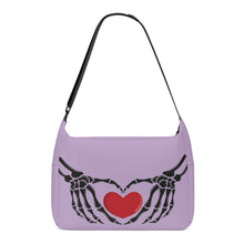 Load image into Gallery viewer, Ti Amo I love you - Exclusive Brand - London Hue - Skeleton Heart Hands  -  Journey Computer Shoulder Bag
