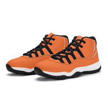 Load image into Gallery viewer, Ti Amo I love you - Exclusive Brand - Pumpkin Orange - Skeleton Hands with Heart -  High Top Air Retro Sneakers - Black Laces
