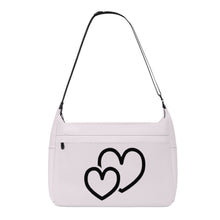 Load image into Gallery viewer, Ti Amo I love you - Exclusive Brand  - Prim - Double Black Heart - Journey Computer Shoulder Bag
