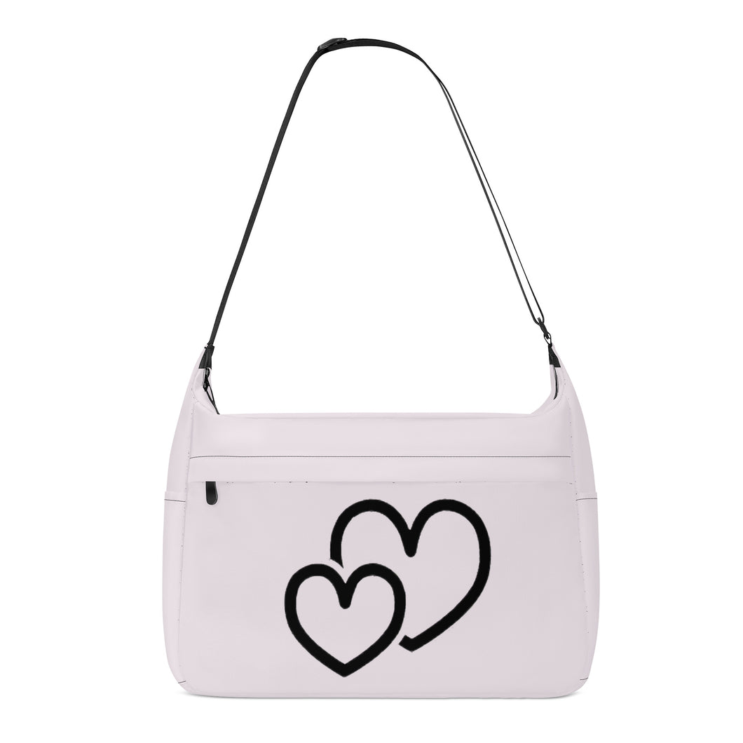 Ti Amo I love you - Exclusive Brand  - Prim - Double Black Heart - Journey Computer Shoulder Bag