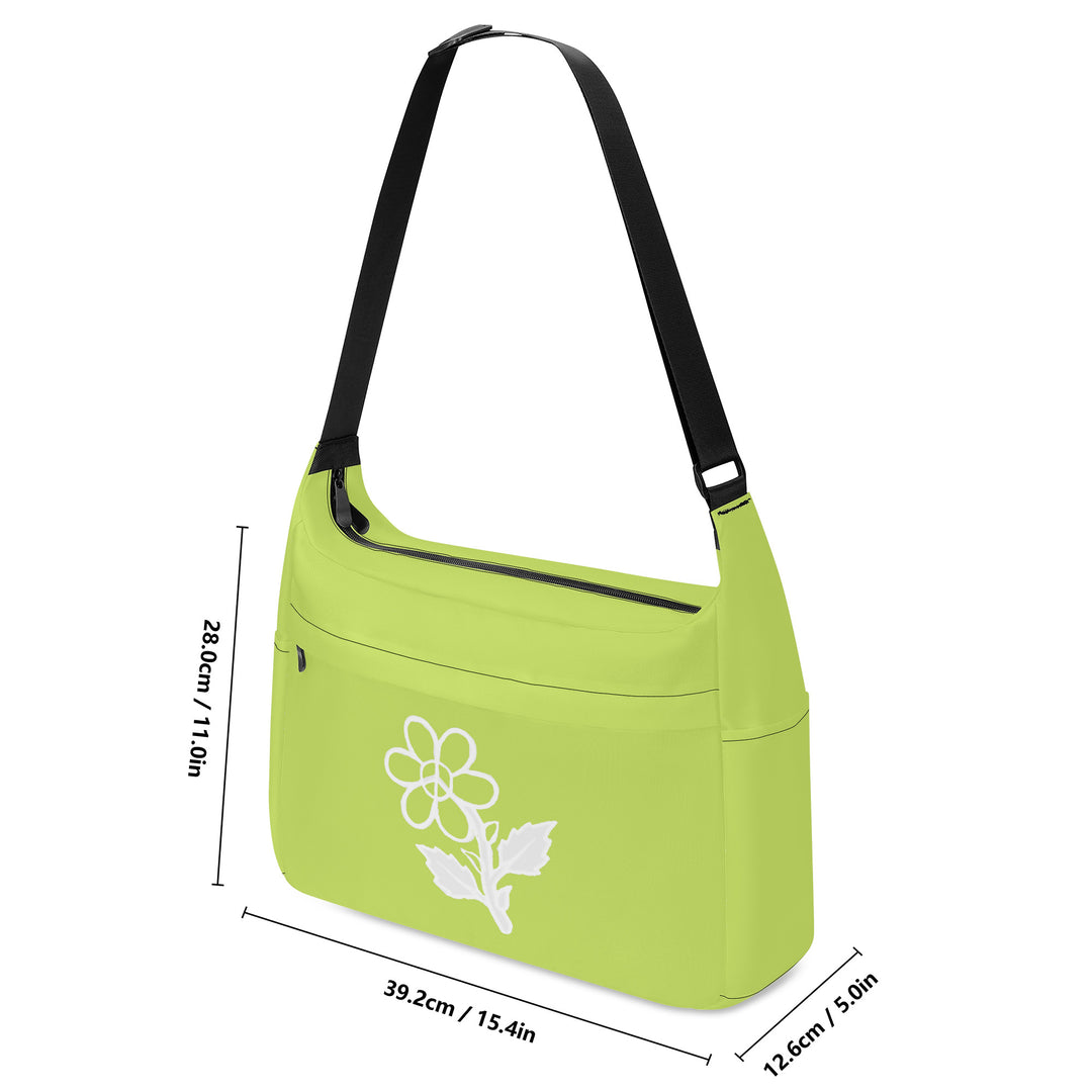 Ti Amo I love you - Exclusive Brand - Yellow Green - White Daisy -  Journey Computer Shoulder Bag