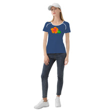 Load image into Gallery viewer, Ti Amo I love you - Exclusive Brand  - San Juan - Hawaiian Flower - Women&#39;s T shirt - Sizes XS-2XL
