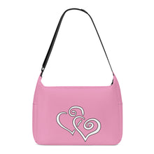 Load image into Gallery viewer, Ti Amo I love you - Exclusive Brand - Wewak 2 - Double White Heart - Journey Computer Shoulder Bag
