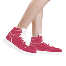 Load image into Gallery viewer, Ti Amo I love you - Exclusive Brand - Viva Magenta - High Top Synthetic Leather Sneaker
