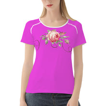 Load image into Gallery viewer, Ti Amo I love you - Exclusive Brand - Brilliant Lavender Rose - Rose - Women&#39;s T shirt
