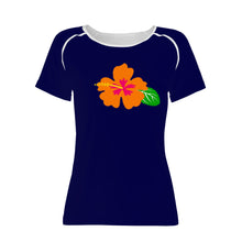 Load image into Gallery viewer, Ti Amo I love you - Exclusive Brand - Stratos - Hawaiian Flower - Women&#39;s T shirt - Sizes XS-2XL
