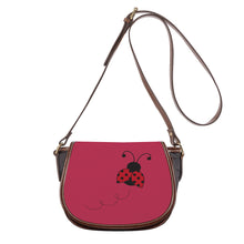 Load image into Gallery viewer, Ti Amo I love you - Exclusive Brand - Viva Magenta - Ladybug - Saddle Bag
