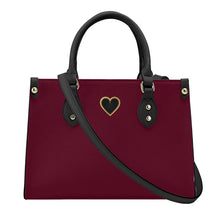 Load image into Gallery viewer, Ti Amo I love you - Exclusive Brand - Castro Red - Luxury Womens PU Tote Bag - Black Straps
