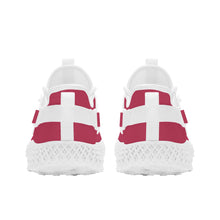 Load image into Gallery viewer, Ti Amo I love you - Exclusive Brand - Viva Magenta -  Double Heart - Womens Mesh Knit Shoes - White Soles
