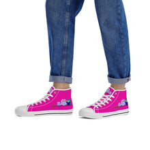 Load image into Gallery viewer, Ti Amo I love you  - Exclusive Brand - Hollywood Cerise - High-Top Canvas Shoes - White Soles
