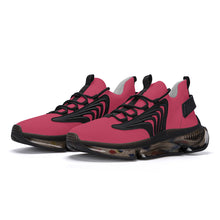 Load image into Gallery viewer, Ti Amo I love you - Exclusive Brand - Viva Magenta - Script Double Heart - Air Max React Sneakers - Black Soles
