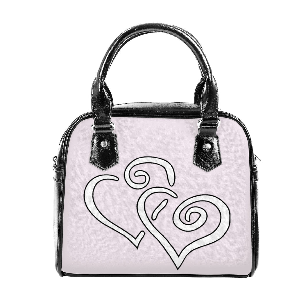 Ti Amo I love you - Prim - Double White Heart - Shoulder Handbag