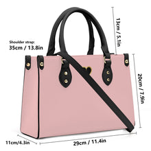 Load image into Gallery viewer, Ti Amo I love you - Exclusive Brand - Tea Rose 3 - Luxury Womens PU Tote Bag - Black Straps
