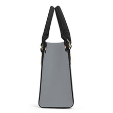 Load image into Gallery viewer, Ti Amo I love you - Exclusive Brand - Mountain Mist - Luxury Women PU Tote Bag - Black Straps
