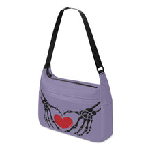 Load image into Gallery viewer, Ti Amo I love you - Exclusive Brand - Kimberly - Skeleton Heart Hands  -  Journey Computer Shoulder Bag
