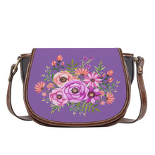 Load image into Gallery viewer, Ti Amo I love you - Exclusive Brand - Wisteria - Floral Bouquet - Saddle Bag
