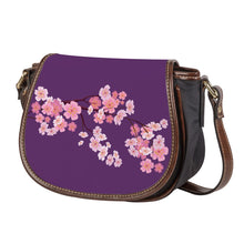 Load image into Gallery viewer, Ti Amo I love you - Exclusive Brand - Bossanova 2 - Pink Floral Branch - Saddle Bag
