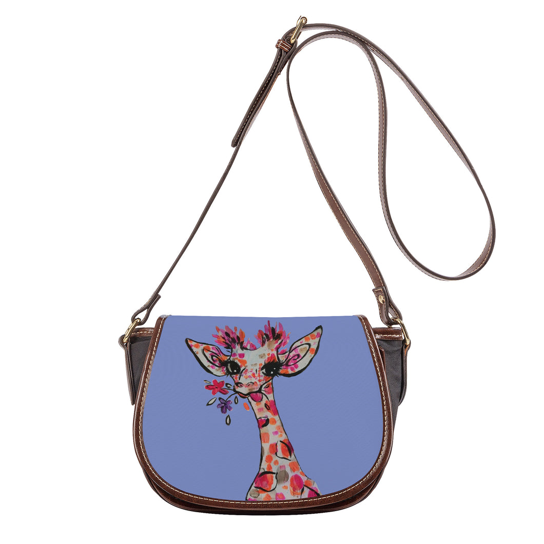 Ti Amo I love you - Exclusive Brand - Mood Mode - Giraffe- Saddle Bag