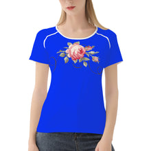 Load image into Gallery viewer, Ti Amo I love you - Exclusive Brand - Blue Blue Eyes  - Rose - Women&#39;s T shirt
