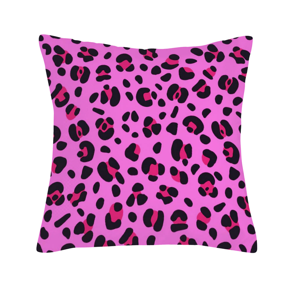 Ti Amo I love you - Exclusive Brand - Persian Pink with Cerise Leopard Spots - Pillow Covers