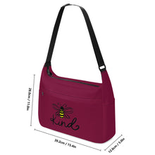 Load image into Gallery viewer, Ti Amo I love you - Exclusive Brand - Claret Red - Bee Kind - Journey Computer Shoulder Bag
