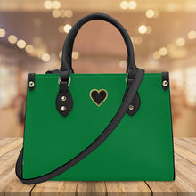 Load image into Gallery viewer, Ti Amo I love you - Exclusive Brand - Fun Green - Luxury Womens PU Tote Bag - Black Straps
