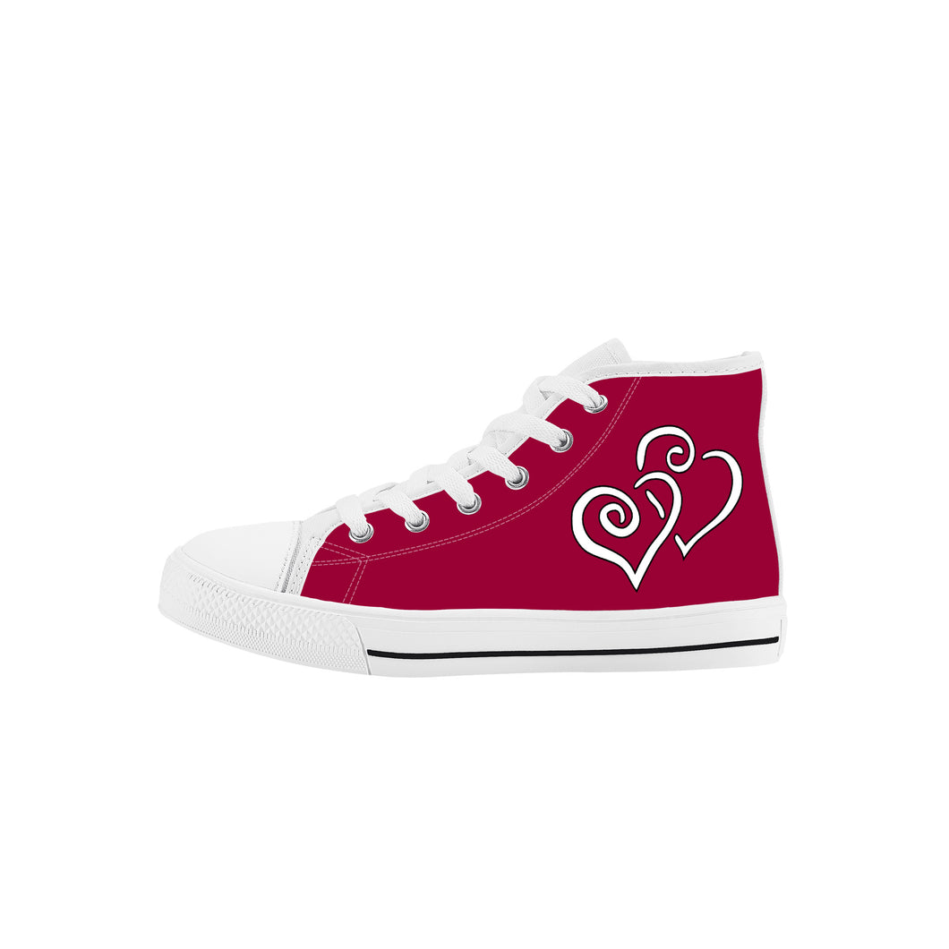 Ti Amo I love you - Exclusive Brand - Lifeline - Kids High Top Canvas Shoes