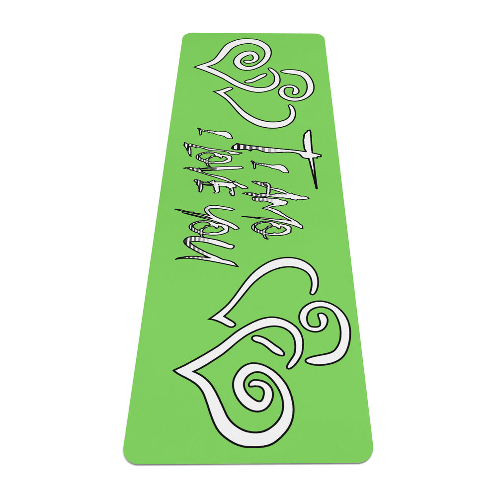 Ti Amo I love you - Exclusive Brand - Pastel Green - Yoga Mat