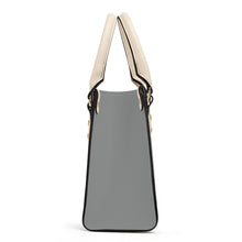 Load image into Gallery viewer, Ti Amo I love you - Exclusive Brand - Oslo Grey - Luxury Womens PU Tote Bag - Cream Straps
