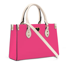 Load image into Gallery viewer, Ti Amo I love you - Exclusive Brand - Pink Lemonaide - Luxury Womens PU Tote Bag - Cream Straps
