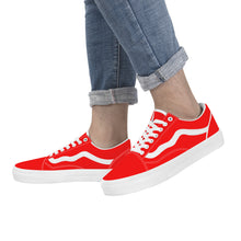 Load image into Gallery viewer, Ti Amo I love you - Exclusive Brand - Red - Low Top Flat Sneaker
