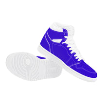 Load image into Gallery viewer, Ti Amo I love you - Exclusive Brand - Violet Blue - High Top Synthetic Leather Sneakers
