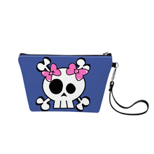 Load image into Gallery viewer, Ti Amo I love you - Exclusive Brand - Chambray Blue - Skeleton - Sling Cosmetic Bag
