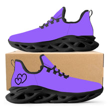 Load image into Gallery viewer, Ti Amo I love you  - Exclusive Brand - Heliotrope 3 - Double Black Heart -  Flex Control Sneaker - Black Soles
