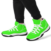 Load image into Gallery viewer, Ti Amo I love you - Exclusive Brand - Florescent Green- High Top Air Retro Sneakers - White Laces
