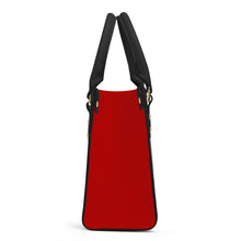 Load image into Gallery viewer, Ti Amo I love you - Exclusive Brand - Guardsman Red - Luxury Womens PU Tote Bag - Black Straps
