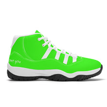 Load image into Gallery viewer, Ti Amo I love you - Exclusive Brand - Florescent Green- High Top Air Retro Sneakers - White Laces
