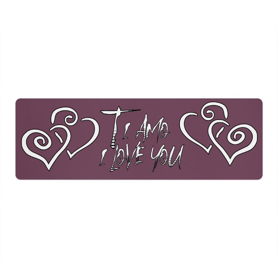 Ti Amo I love you - Exclusive Brand - Brownish Purple - Yoga Mat