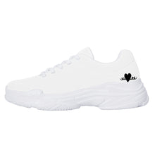 Load image into Gallery viewer, Ti Amo I love you - Exclusive Brand - White - Black Heart - Chunky Sneakers - White Soles
