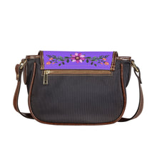 Load image into Gallery viewer, Ti Amo I love you - Exclusive Brand - Heliotrope 3 - Pink Floral -  Saddle Bag
