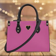 Load image into Gallery viewer, Ti Amo I love you - Exclusive Brand - Pale Magenta - Luxury Womens PU Tote Bag - Black Straps
