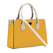 Load image into Gallery viewer, Ti Amo I love you - Exclusive Brand - Sea Buckthorn - Luxury Womens PU Tote Bag - Cream Straps
