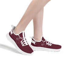 Load image into Gallery viewer, Ti Amo I love you - Exclusive Brand - Heath -  Double Heart - Womens Mesh Knit Shoes - White Soles
