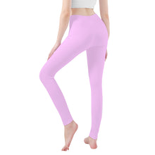 Load image into Gallery viewer, Ti Amo I love you - Exclusive Brand - Pastel Sugar Chic - White Daisy - Yoga Leggings - Sizes XS-3XL
