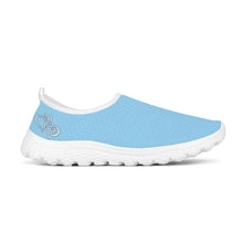 Load image into Gallery viewer, Ti Amo I love you - Exclusive Brand - Sail 2 - Double White Heart - Women&#39;s Mesh Running Shoes - White Soles
