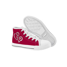 Load image into Gallery viewer, Ti Amo I love you - Exclusive Brand - Lifeline - Kids High Top Canvas Shoes
