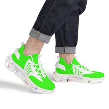 Load image into Gallery viewer, Ti Amo I love you - Exclusive Brand - Florescent Green - Mens / Womens - Air Max React Sneakers - White Soles
