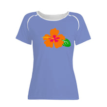 Load image into Gallery viewer, Ti Amo I love you - Exclusive Brand - Mood Mode - Hawaiian Flower - Women&#39;s T shirt - Sizes XS-2XL
