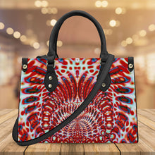 Load image into Gallery viewer, Ti Amo I love you - Exclusive Brand - Thunderbird - Tie-Dye Pattern -- Luxury Womens PU Tote Bag - Black Straps
